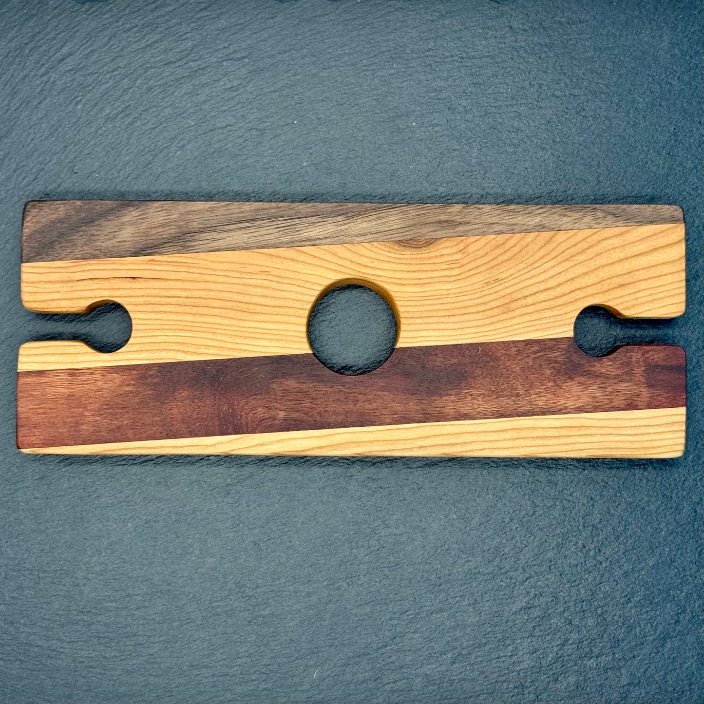 Two Glass Hardwood Wine Caddy