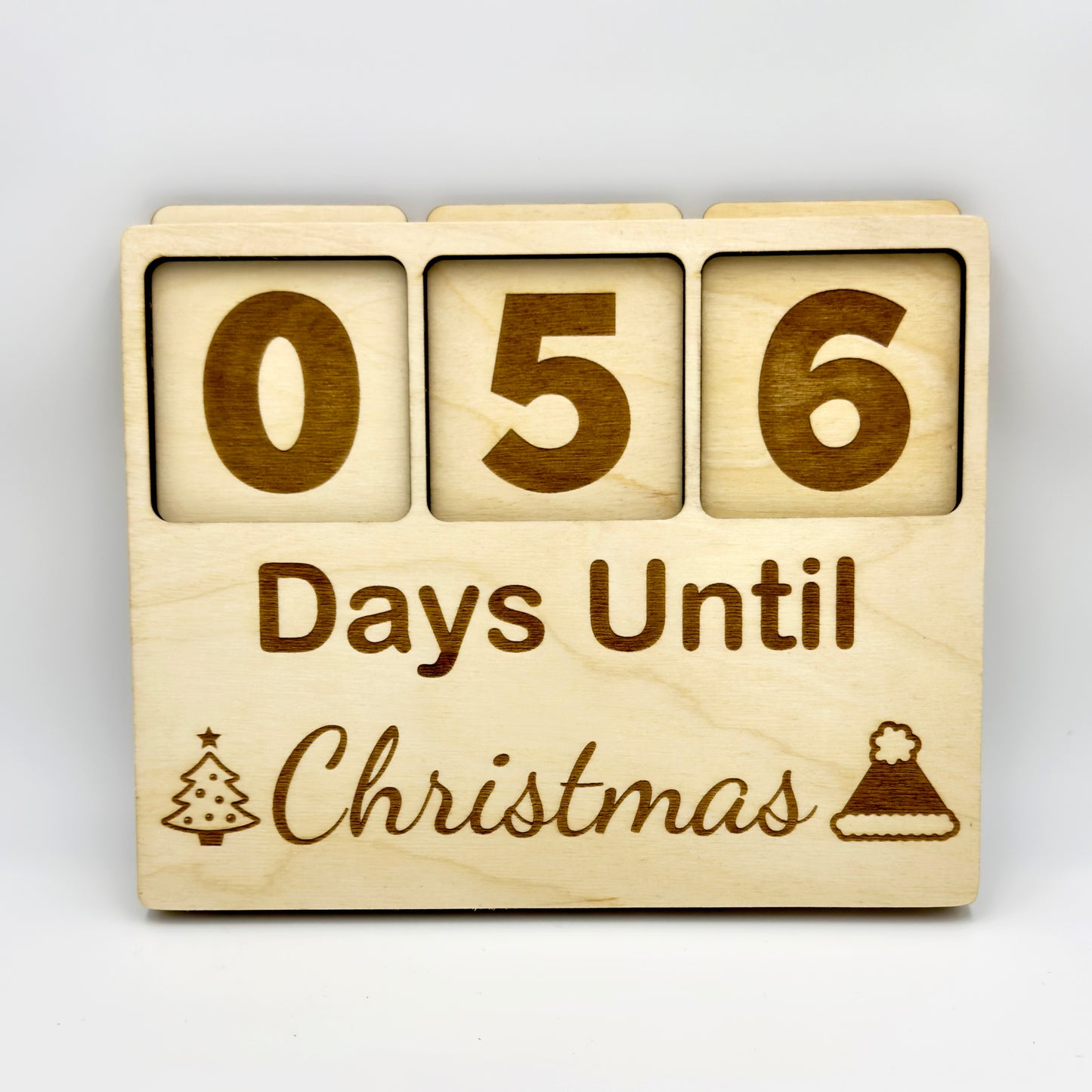 Wooden Christmas Countdown Calendar