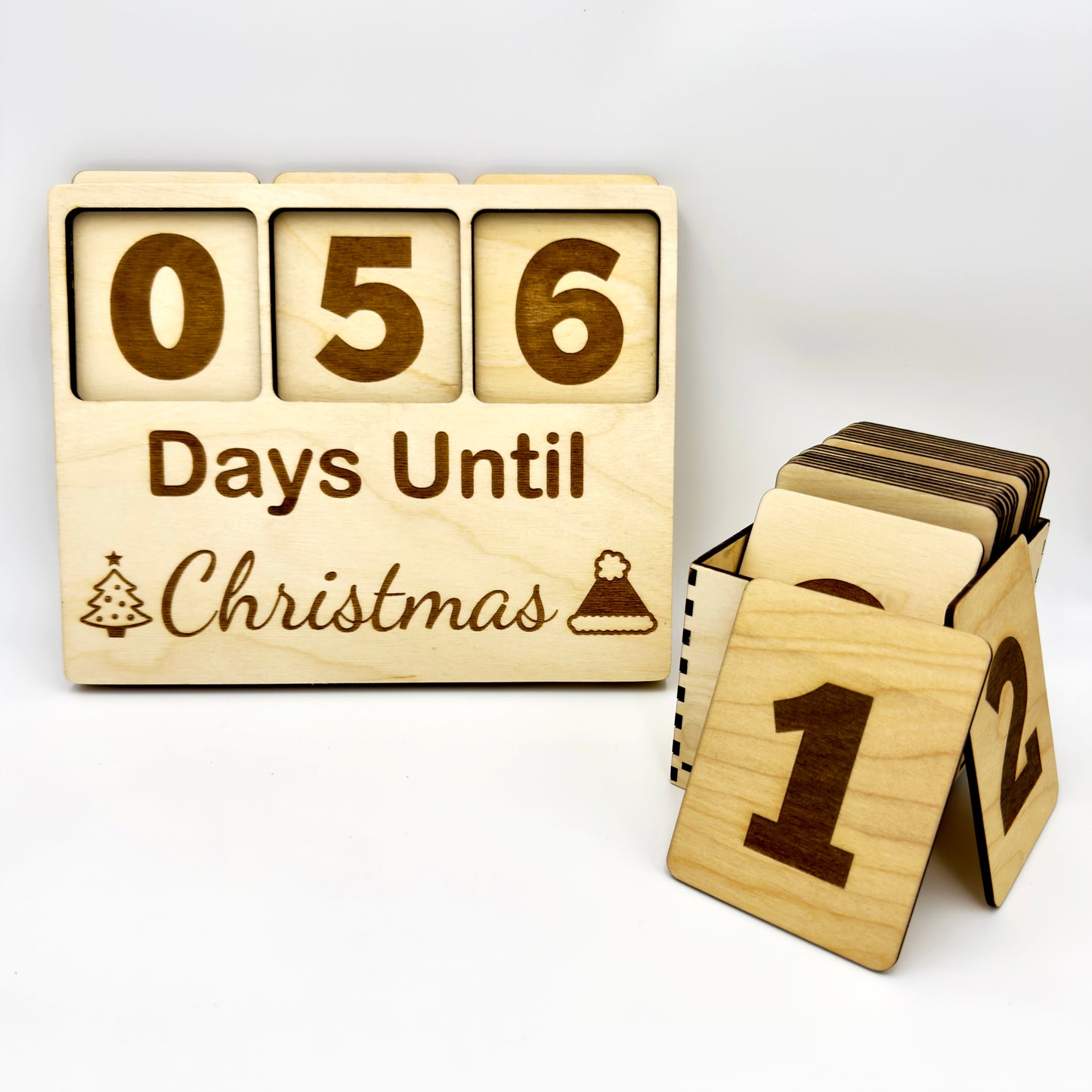 Wooden Christmas Countdown Calendar